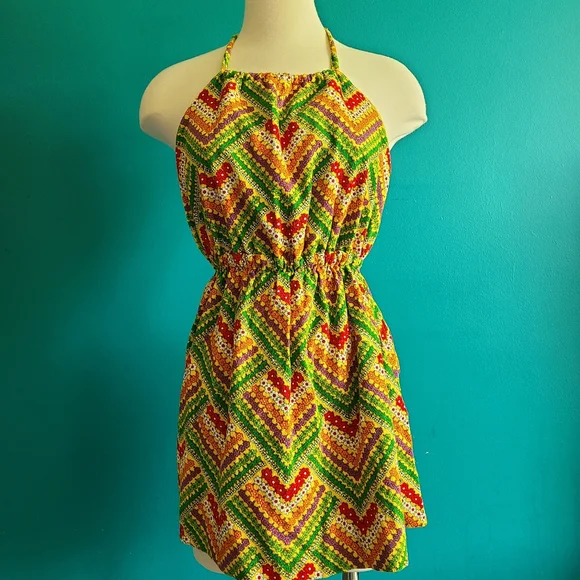1960s mini dress Twiggy Mini Dress S/M